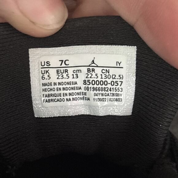 Nike Air JORDAN 12 Retro Toddler TD 7C Field Purple Black 850000-057 Shoes - Picture 6 of 6